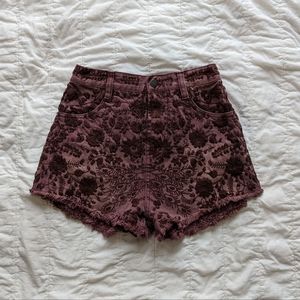 Free People | Embroidered Shorts | 25
